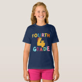 T-shirt 4e GRADE Dino Squad garçons Filles professeur B2S (Devant entier)
