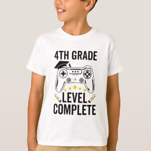 T-shirt 4e grade Niveau complet Gamer de diplômes Classe