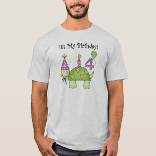 T-shirt 4ème anniversaire de tortue