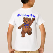 T-shirt 4ème Garçon de fête d'anniversaire (Dos)