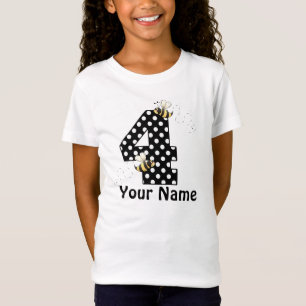 T-Shirt 4ème L'anniversaire personnalisé gaffent le