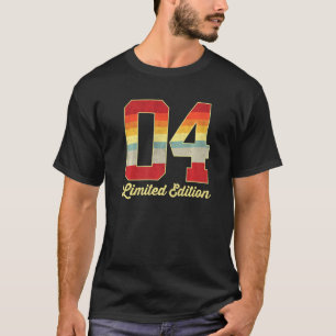 T-shirt 4th Birthday Vintage Limited Edition 2018 4 Year O