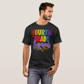 T-shirt 4th Fourth Grade Squad Happy Back To School Teache (Devant entier)
