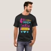 T-shirt 4th Grade Cutie First Day of School Back to School (Devant entier)