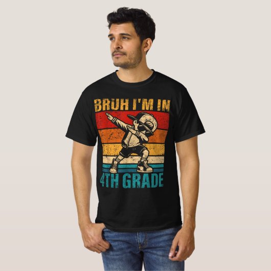 T-shirt 4th Grade Ready  Cute Back to School Character Tee (Devant entier)