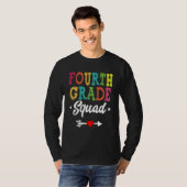 T-shirt 4th Grade Squad Fourth Teacher Student Team Back T (Devant entier)