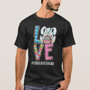 T-shirt 4th Grade Teacher Easter Love #Teacherlife Funny B