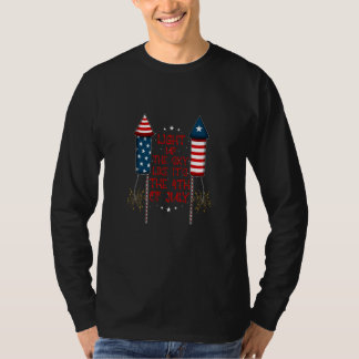 T-shirt 4th July Fireworks Drinks Party Family Friends Pat