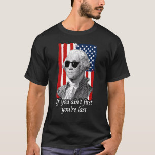 T-shirt 4th July Georg Washington Patriotic Quota Independ