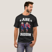 T-shirt 4th of July Abraham Lincoln Griddy Abe Griddin (Devant entier)