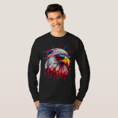 T-shirt 4th Of July Bald Eagle (Devant entier)