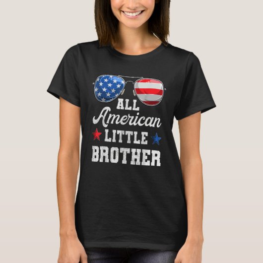 T-shirt 4th Of July Family Matching American Little Broth (Devant)