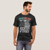 T-shirt 4th Of July Flag American By Birth Roofer By Choic (Devant entier)
