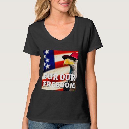 T-shirt 4th of July freedom symbol (Devant)