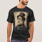 T-shirt 4th of July Gioachino Rossini US Flag Musician Com (Devant)
