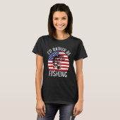T-shirt 4th of July I d Rather Be Fishing 6 (Devant entier)