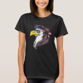 T-shirt 4th of July Independence Day USA Eagle America Pat (Devant)