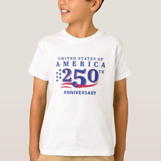 T-shirt 4th of July Junior Golfer USA 250th Anniversary