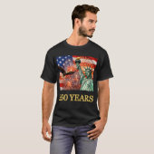 T-shirt 4th of July Liberty Eagle Fireworks USA 250th (Devant entier)