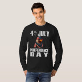 T-shirt 4th Of July Merica Bald Eagle USA Flag Independenc (Devant entier)