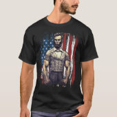 T-shirt 4th of July Patriotic Abraham Lincoln Graphic Jul (Devant)