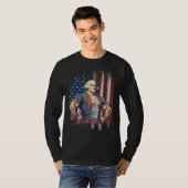 T-shirt 4th of July Patriotic Funny George Washington July (Devant entier)