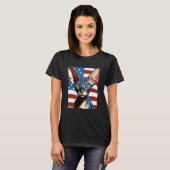 T-shirt 4th Of July US Flag Cornish Rex Cat 1 (Devant entier)