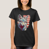T-shirt 4th Of July US Flag Coyote (Devant)