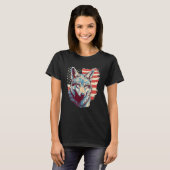 T-shirt 4th Of July US Flag Coyote (Devant entier)