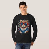 T-shirt 4th Of July US Flag Gerbil 2 (Devant entier)