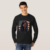 T-shirt 4th Of July US Flag Gordon Setter Dog (Devant entier)