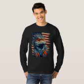T-shirt 4th Of July US Flag Iguana 1 (Devant entier)
