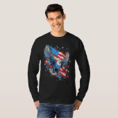 T-shirt 4th Of July US Flag Pigeon (Devant entier)