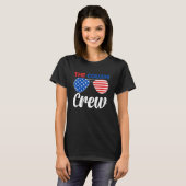 T-shirt 4th Of July Us Flag Popsicl The Cousin Crew (Devant entier)