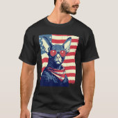 T-shirt 4th Of July US Flag Sphinx Cat (Devant)