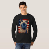 T-shirt 4th Of July US Flag Tonkinese Cat (Devant entier)