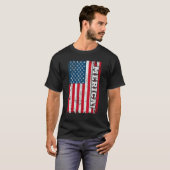 T-shirt 4th of July US Independence American Flag Patrioti (Devant entier)