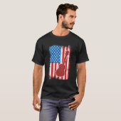 T-shirt 4Th Of July Usa Ukulele Musician (Devant entier)