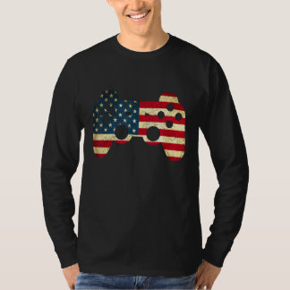 T-shirt 4th Of July Video Game Gamer Patriotic