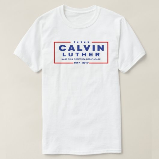 T-shirt 500th Chemise de Luther Calvin de réforme (Design devant)