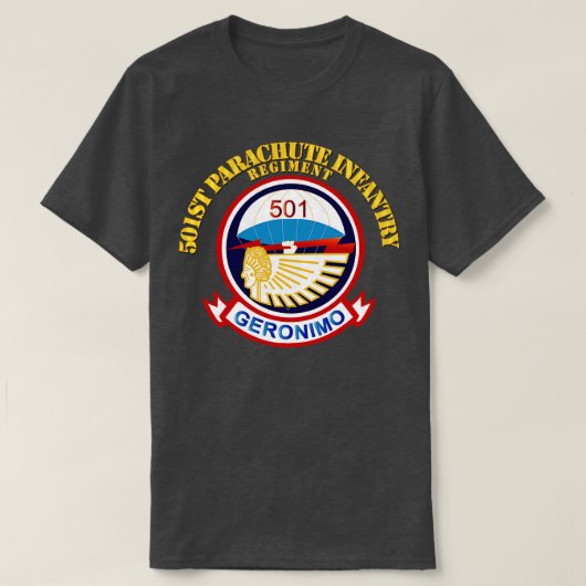 T-shirt 501 Régiment d'infanterie de parachute PP (Design devant)