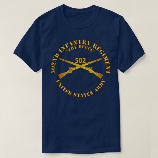 T-shirt 502e régiment d'infanterie La Deuce Infantry Br (Design devant)