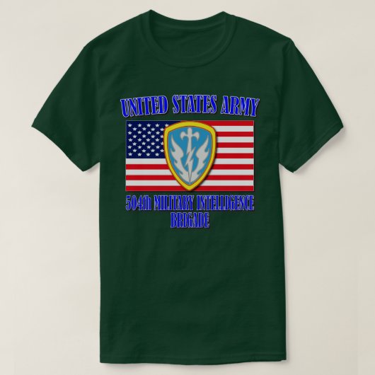 T-shirt 504e brigade de renseignement militaire 1 (Design devant)