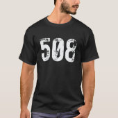 T-shirt 508 Area Code Worcester MA Mobile Telephone Area C (Devant)