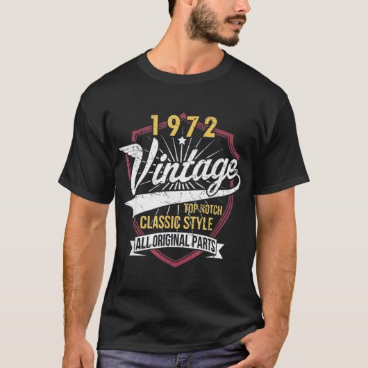 T-shirt 50 Anniversaire 1972 Edition Limitée (Devant)