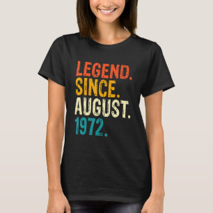 T-shirt 50 ans 50e anniversaire Légende depuis le 19 août