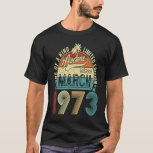 T-shirt 50 ans 50e anniversaire Vintage Rétro 19 mars