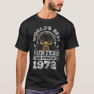 T-shirt 50 Ans Chasseur De Cerfs Né En 1972 50e Anniversai