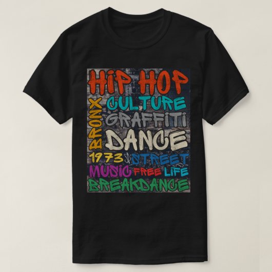 T-shirt 50 ans de Graffiti Culture Hip hop (Design devant)