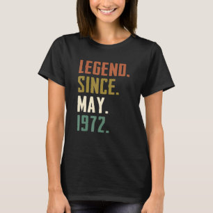 T-shirt 50 ans de légende depuis mai 1972 50e anniversaire